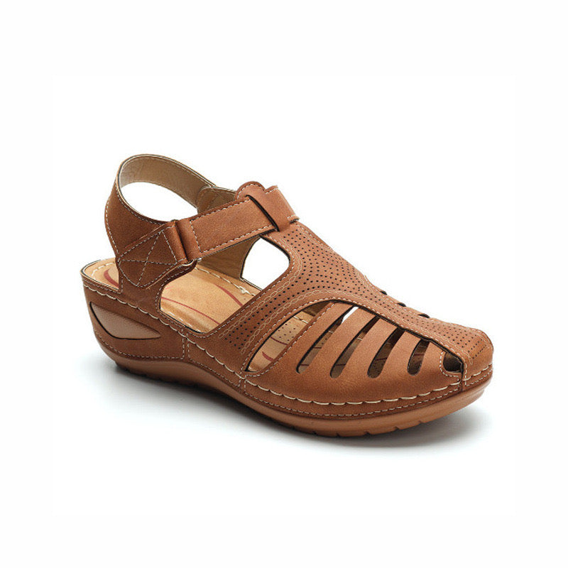 Airfleek Arch Support Wide Toe Box Closed Toe Sandals