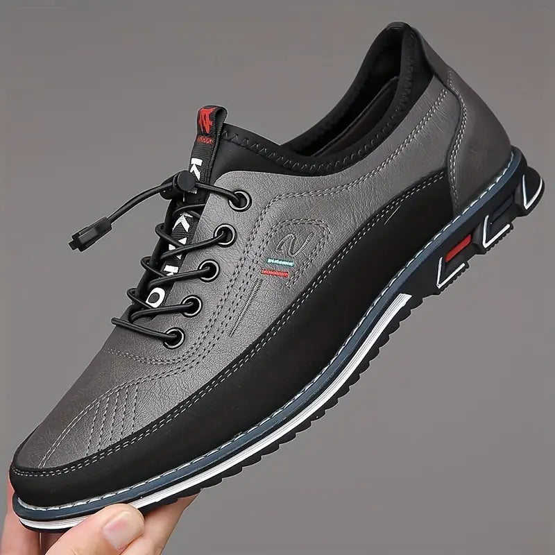 Men's Casual Shoes With Microfiber Leather Uppers