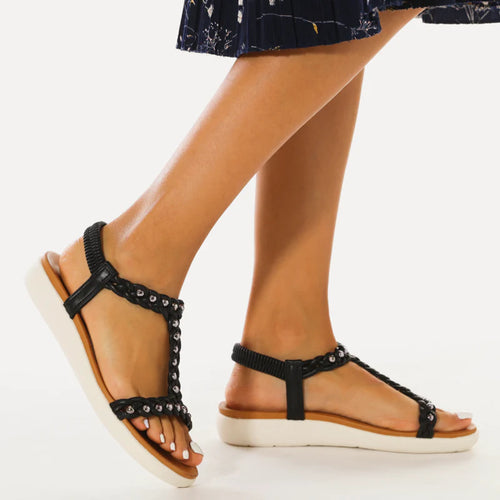 Embroidered Casual Elastic Fashion Sandals