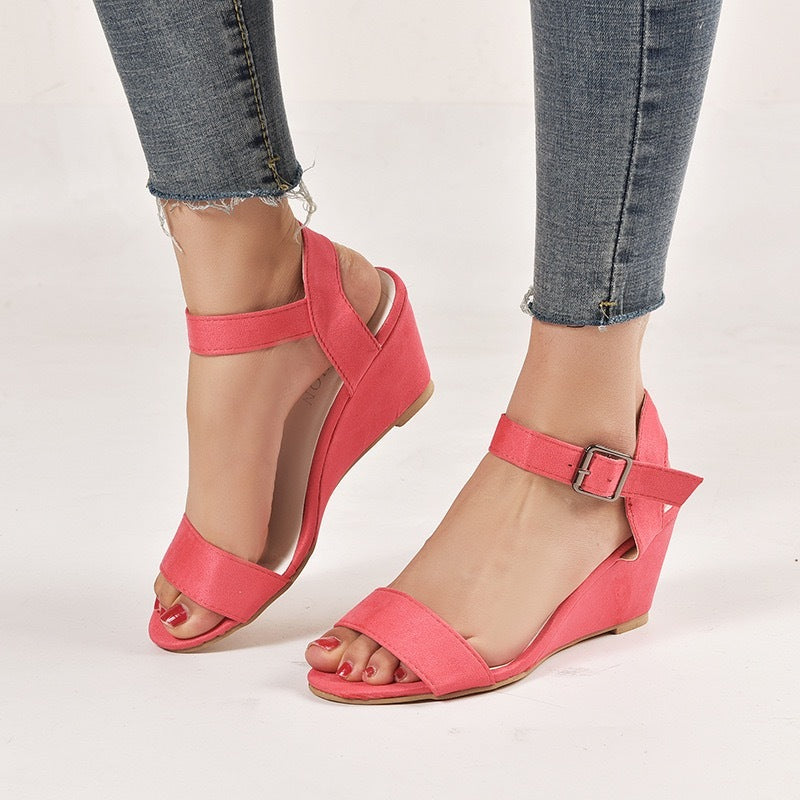 🔥Last Day 70% OFF -Women's Comfort Classic Wedge Bowtie Slide Sandals