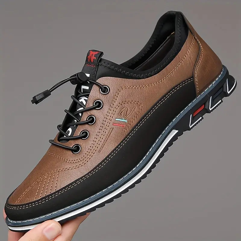 Men's Casual Shoes With Microfiber Leather Uppers