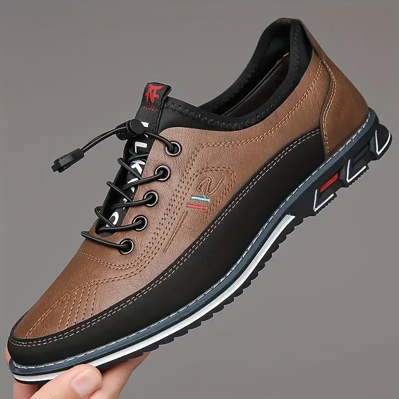 Men's Casual Shoes With Microfiber Leather Uppers