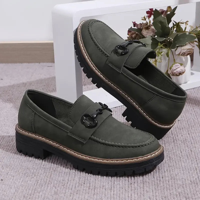 Stylish Comfort Loafers - Soft, Breathable, Round-Toe Design