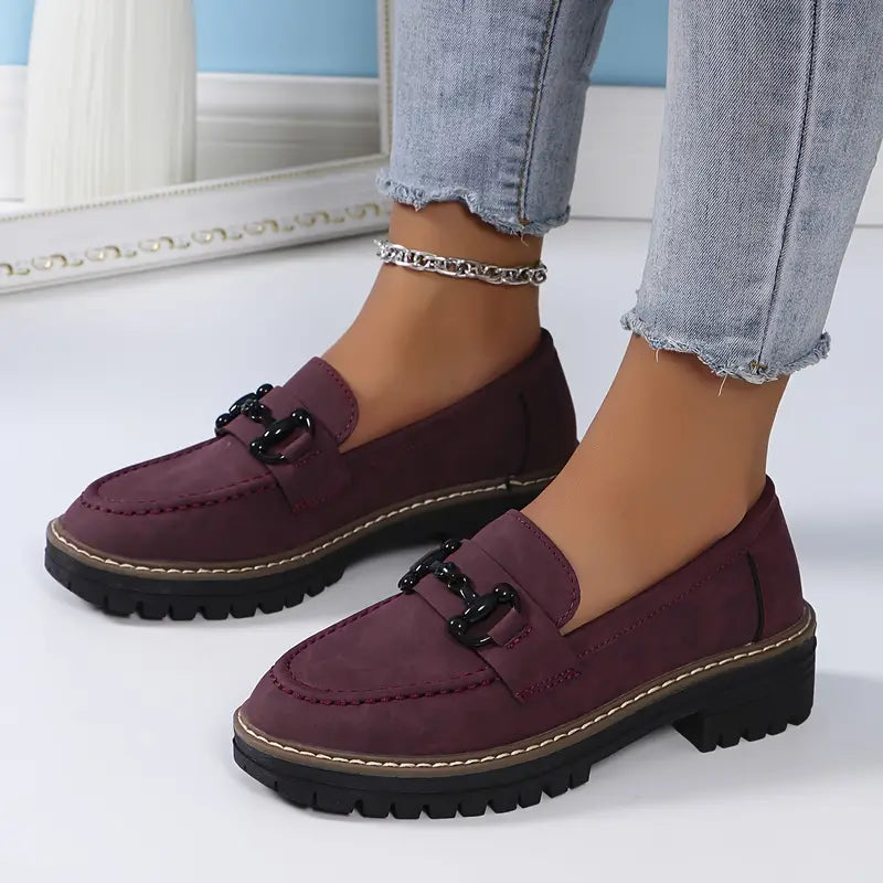 Stylish Comfort Loafers - Soft, Breathable, Round-Toe Design