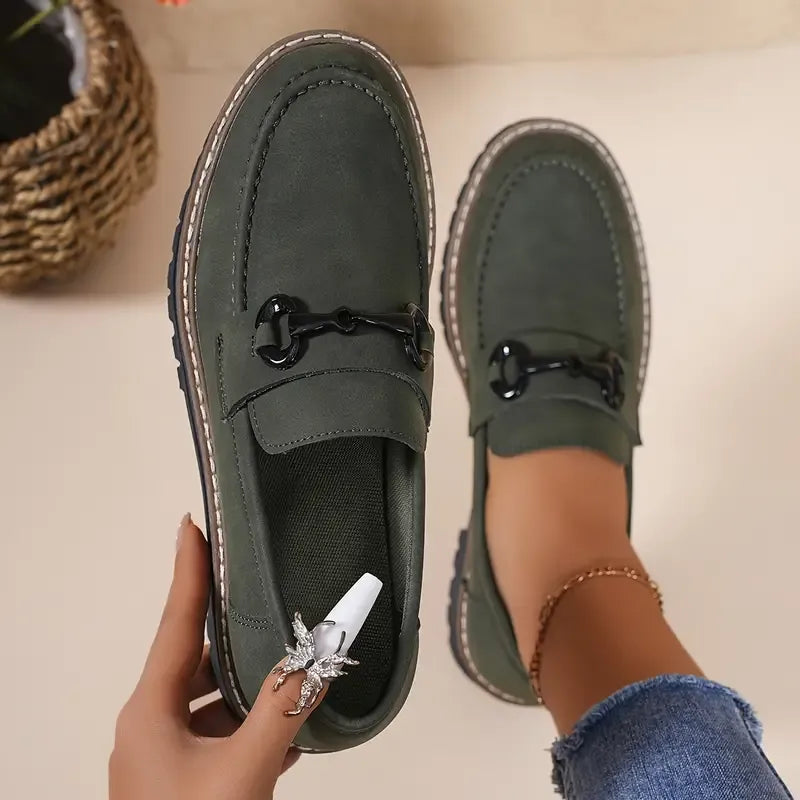 Stylish Comfort Loafers - Soft, Breathable, Round-Toe Design