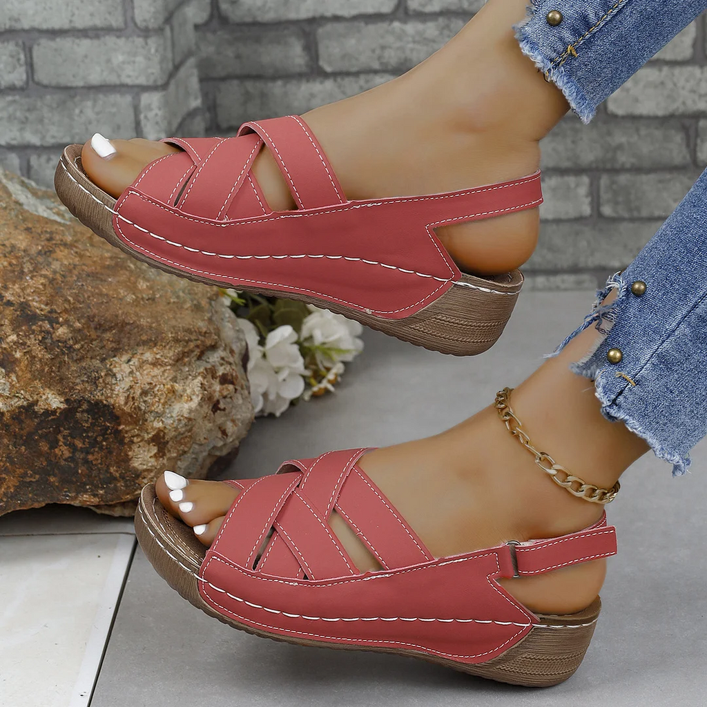 🔥Last Day 70% OFF -Women's Wedge Heeled Comfortable Casual Open Toe Sandals