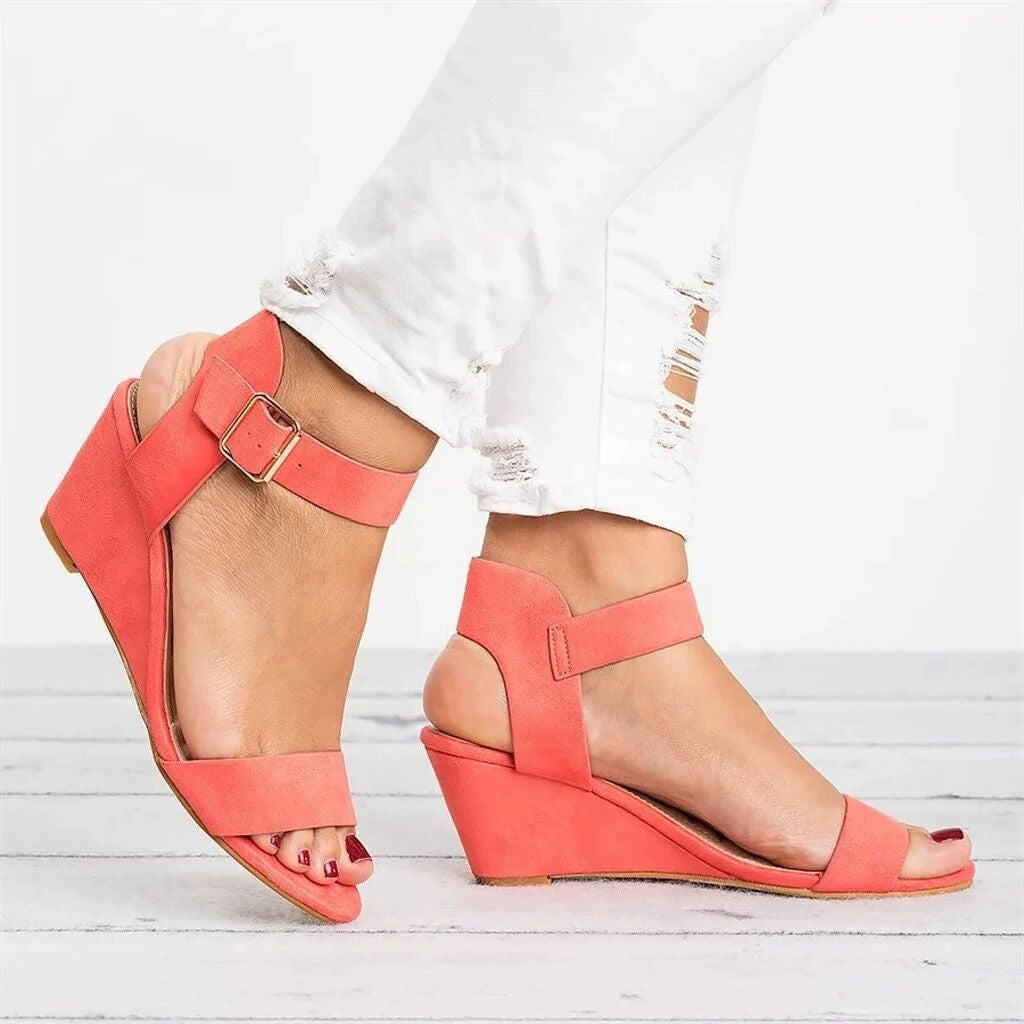 🔥Last Day 70% OFF -Women's Comfort Classic Wedge Bowtie Slide Sandals