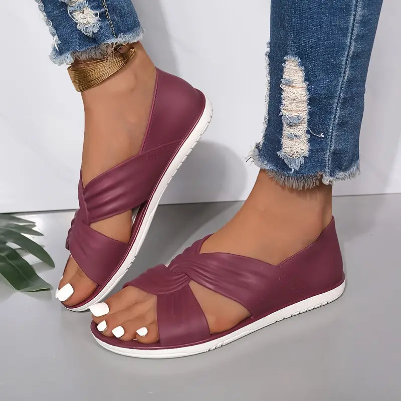 🔥Last Day 70% OFF -Women's Comfort Bowtie Slide Sandals