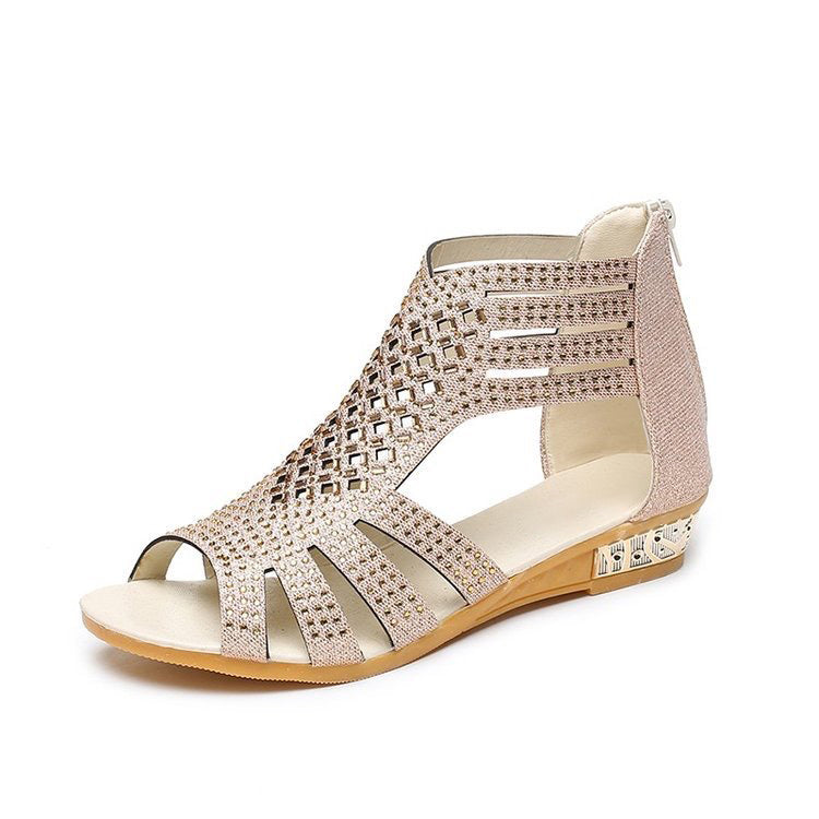 🔥Last Day 70% OFF -Women's Chunky Platform Classic Zipper Sandals