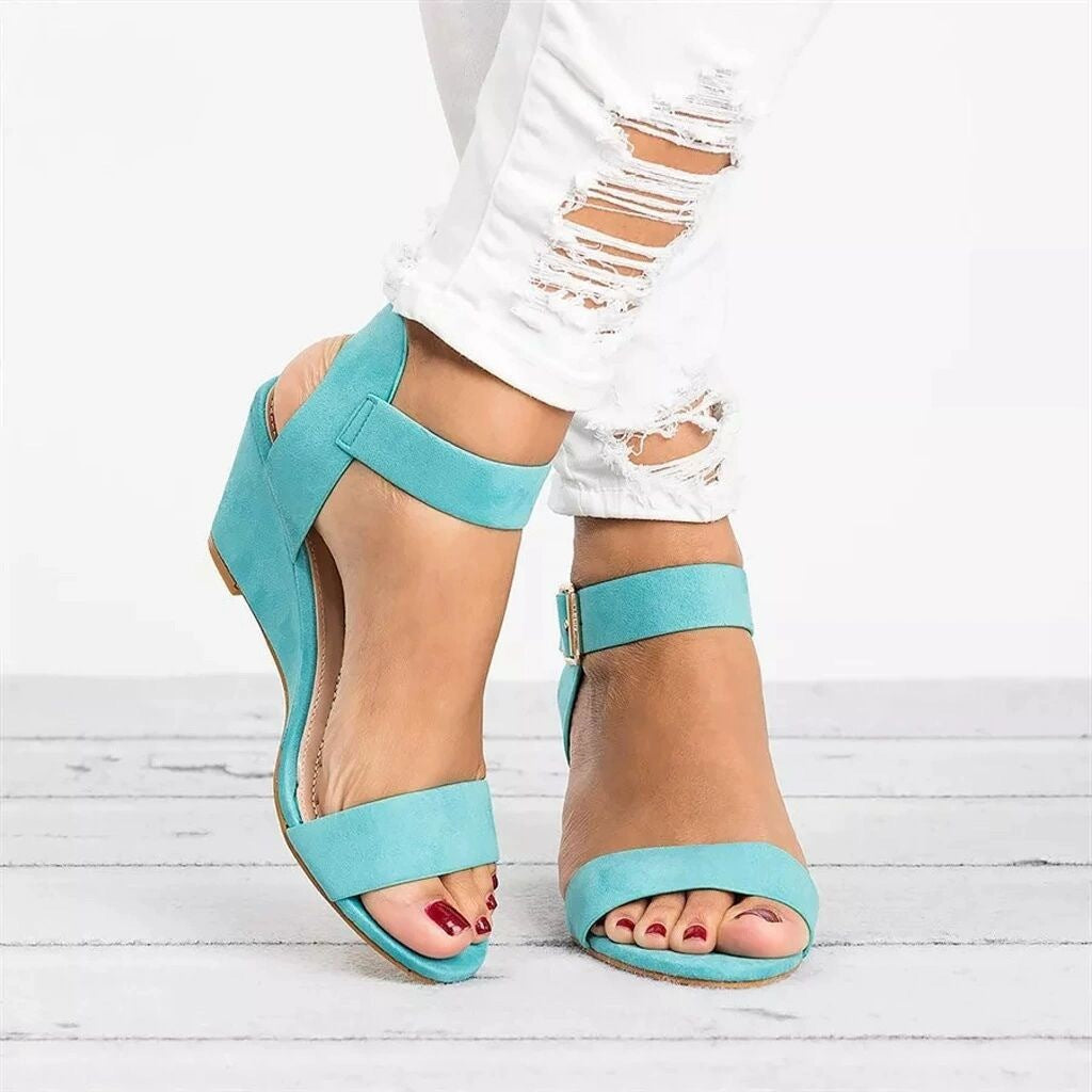 🔥Last Day 70% OFF -Women's Comfort Classic Wedge Bowtie Slide Sandals
