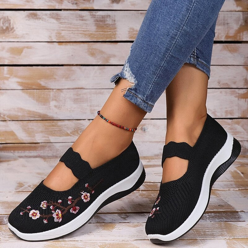 Women's Casual Breathable Slip On Orthopaedic Walking Sneakers