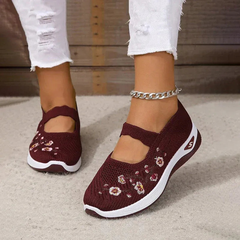 Women's Casual Breathable Slip On Orthopaedic Walking Sneakers