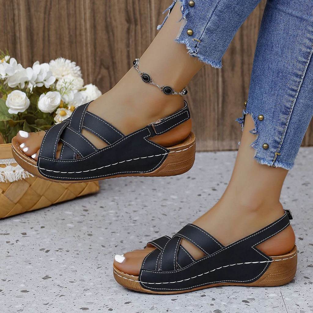 🔥Last Day 70% OFF -Women's Wedge Heeled Comfortable Casual Open Toe Sandals