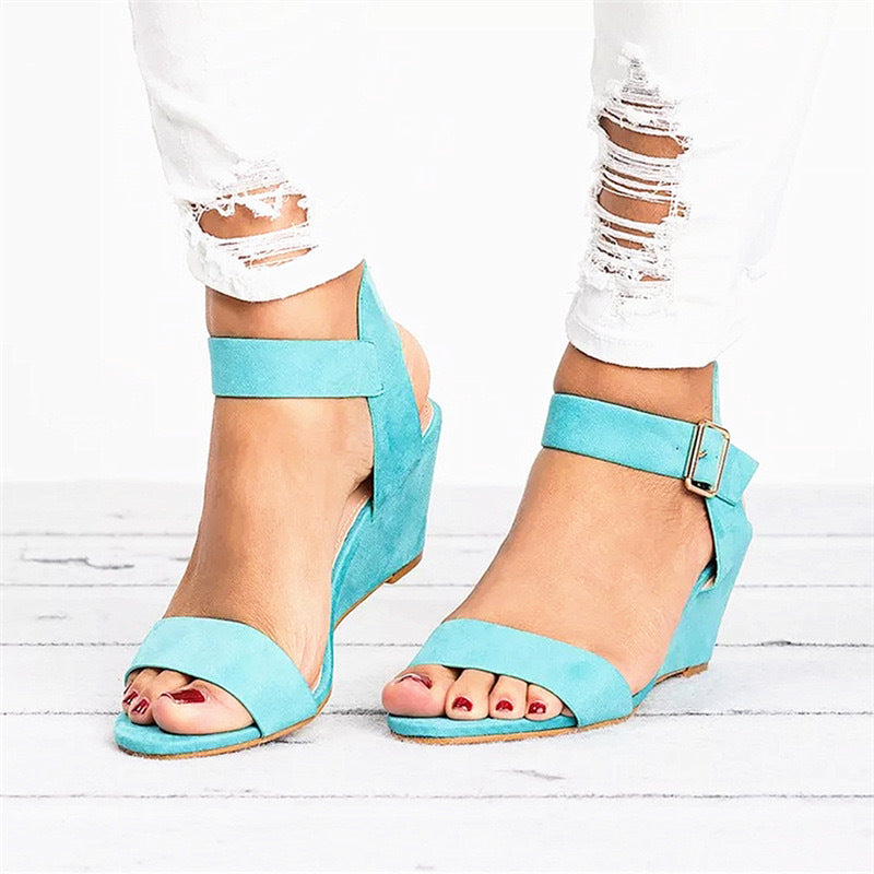 🔥Last Day 70% OFF -Women's Comfort Classic Wedge Bowtie Slide Sandals