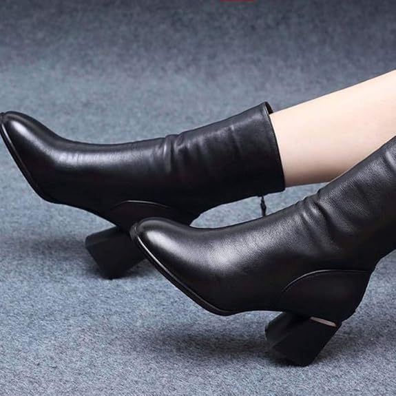 Chic Mid-Calf Women's Boots with Back Zipper