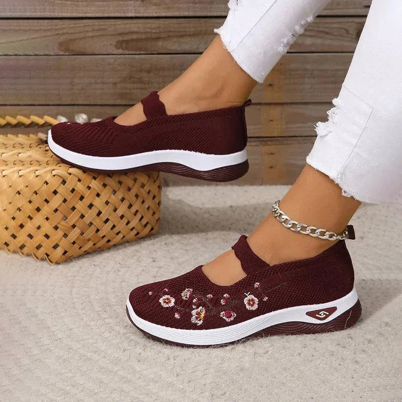 Women's Casual Breathable Slip On Orthopaedic Walking Sneakers