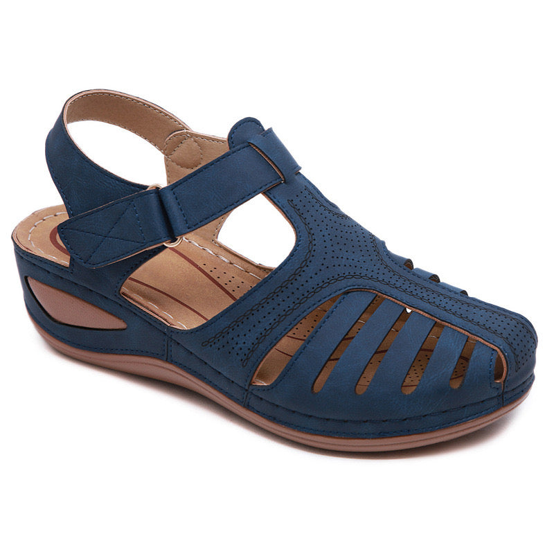 Airfleek Arch Support Wide Toe Box Closed Toe Sandals