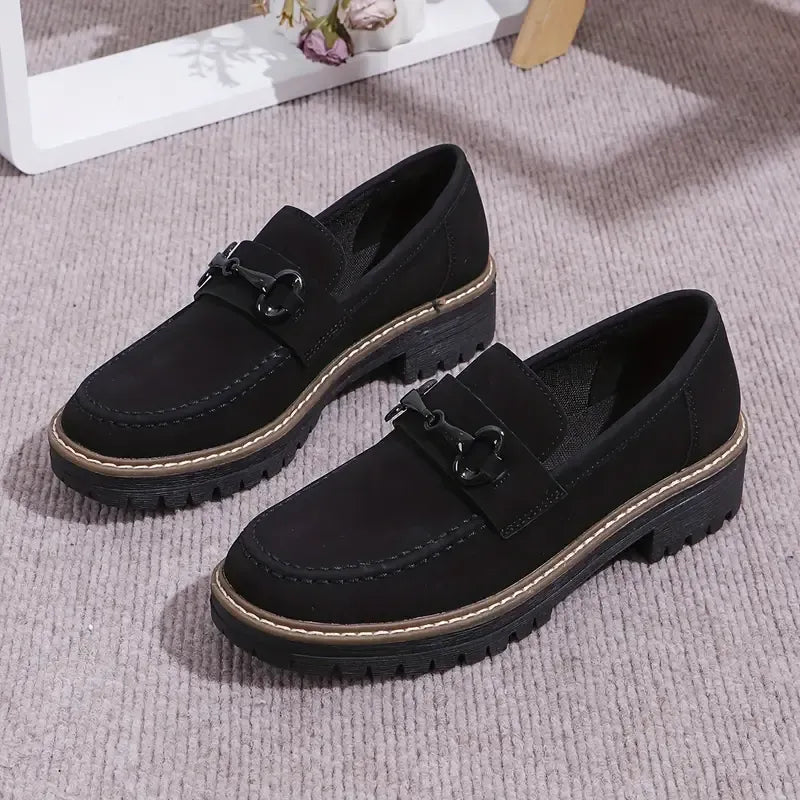 Stylish Comfort Loafers - Soft, Breathable, Round-Toe Design