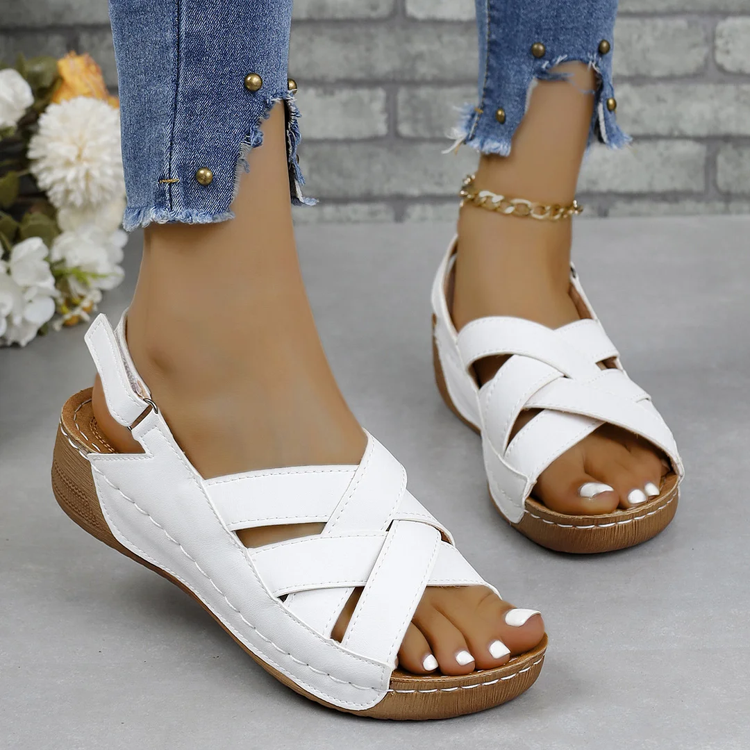 🔥Last Day 70% OFF -Women's Wedge Heeled Comfortable Casual Open Toe Sandals