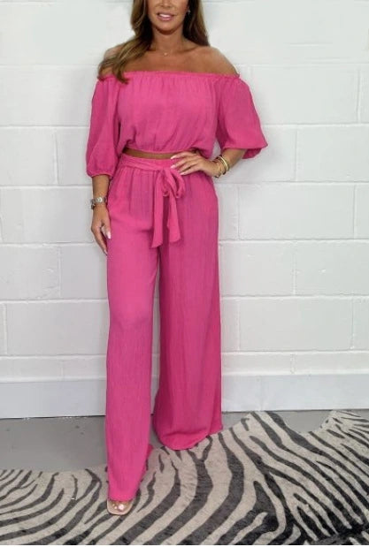 Casual One Shoulder Strappy Solid Color Suits