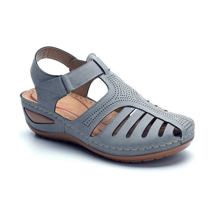 Airfleek Arch Support Wide Toe Box Closed Toe Sandals
