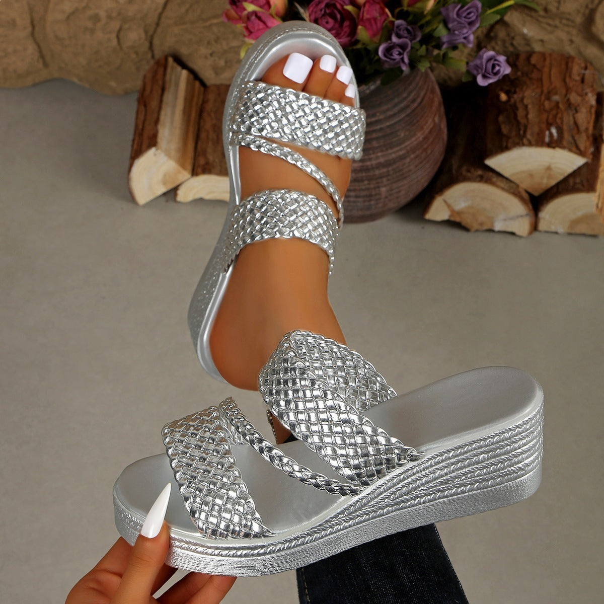 🔥Last Day 50% OFF -  Women's Comfortable Platform Slippers