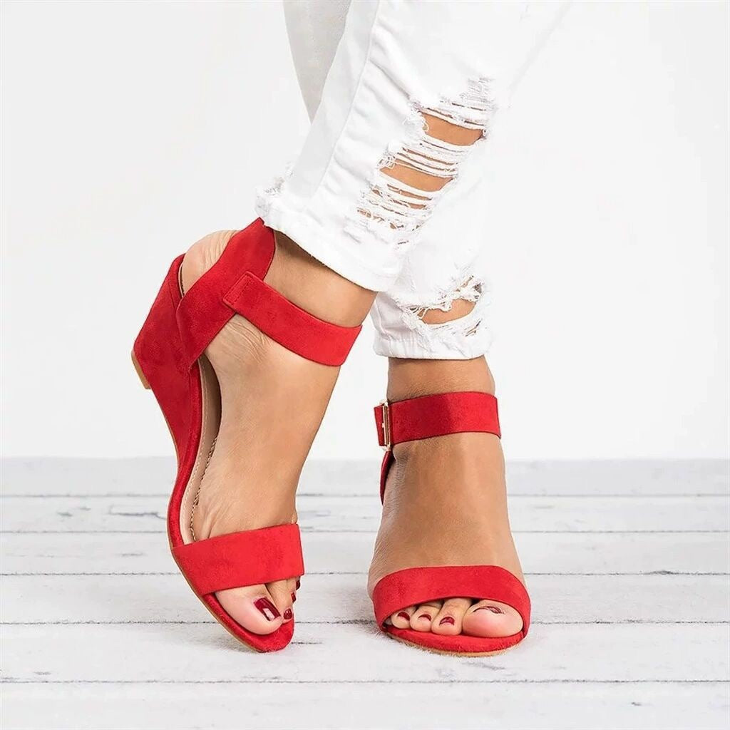 🔥Last Day 70% OFF -Women's Comfort Classic Wedge Bowtie Slide Sandals