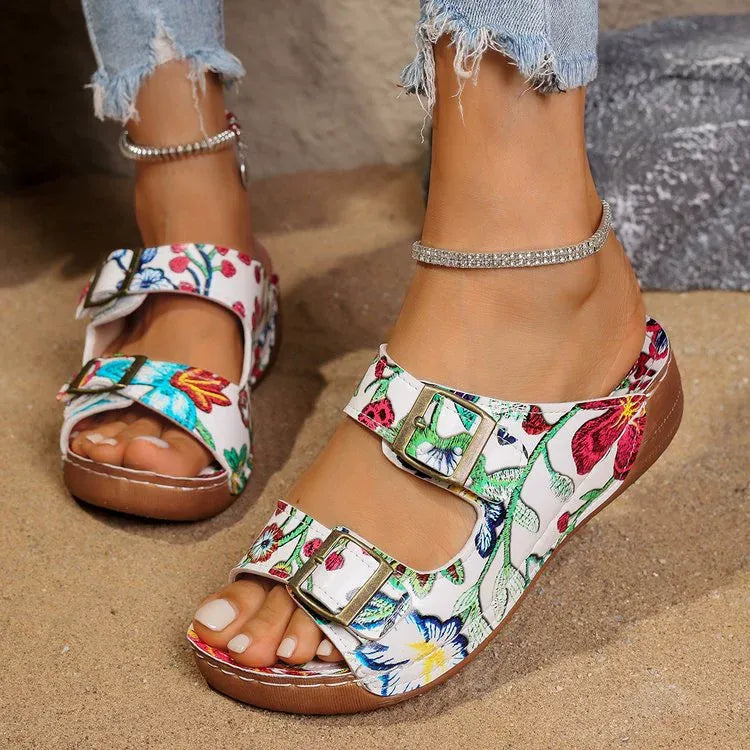 🔥Last Day 60% OFF - Casual belt buckle comfortable sandals