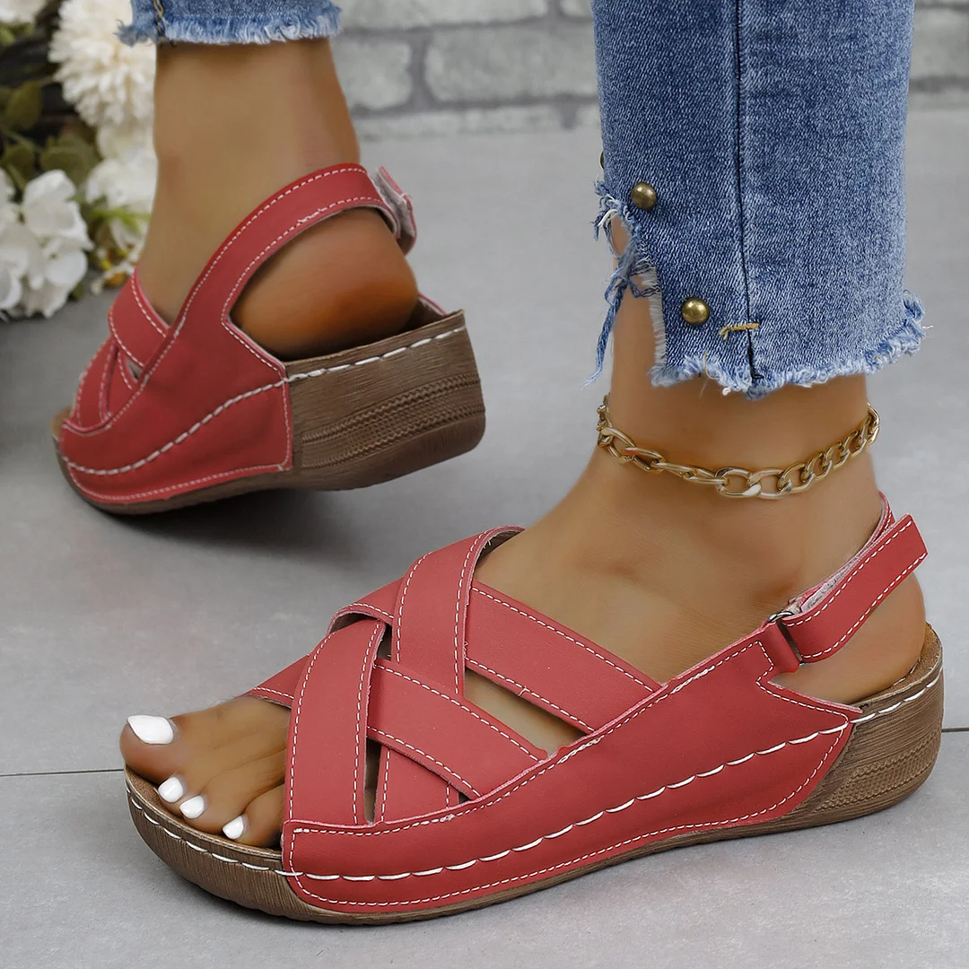 🔥Last Day 70% OFF -Women's Wedge Heeled Comfortable Casual Open Toe Sandals