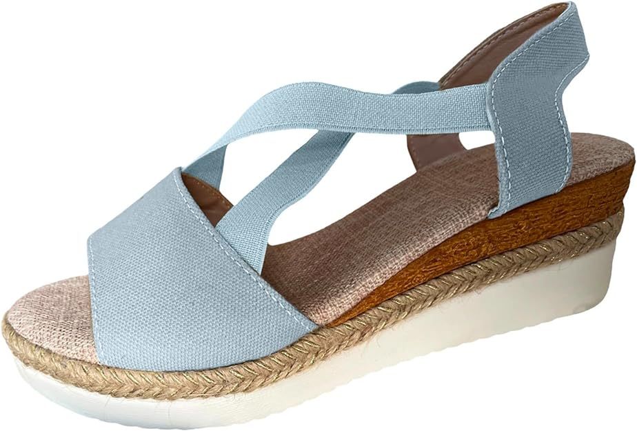 🔥Last Day 70% OFF -Women's Chunky Platform Classic Flat Bottom Slope Heel Sandals