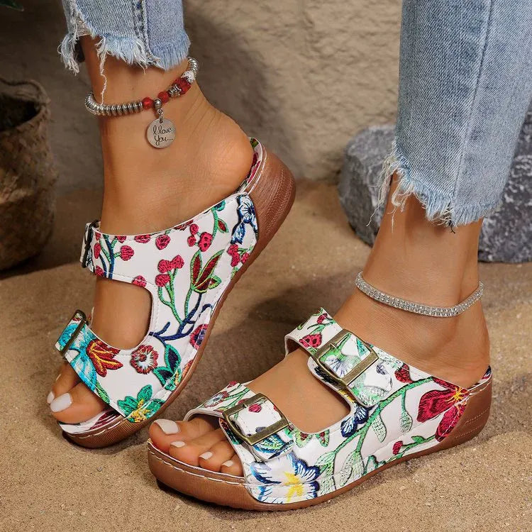 🔥Last Day 60% OFF - Casual belt buckle comfortable sandals