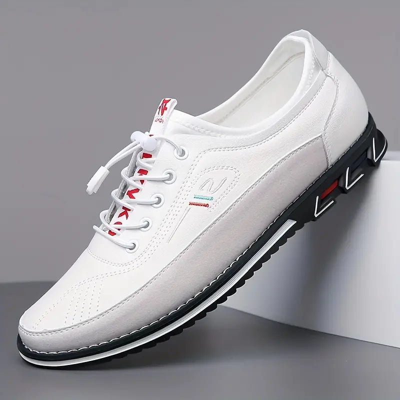 Men's Casual Shoes With Microfiber Leather Uppers