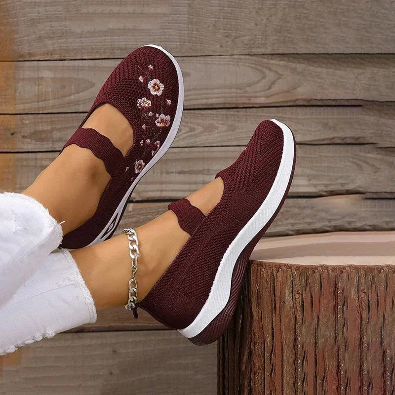 Women's Casual Breathable Slip On Orthopaedic Walking Sneakers