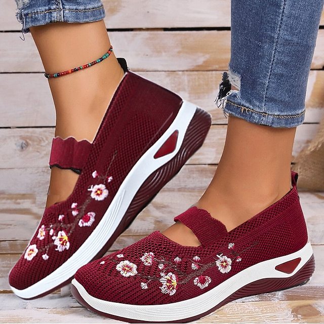 Women's Casual Breathable Slip On Orthopaedic Walking Sneakers
