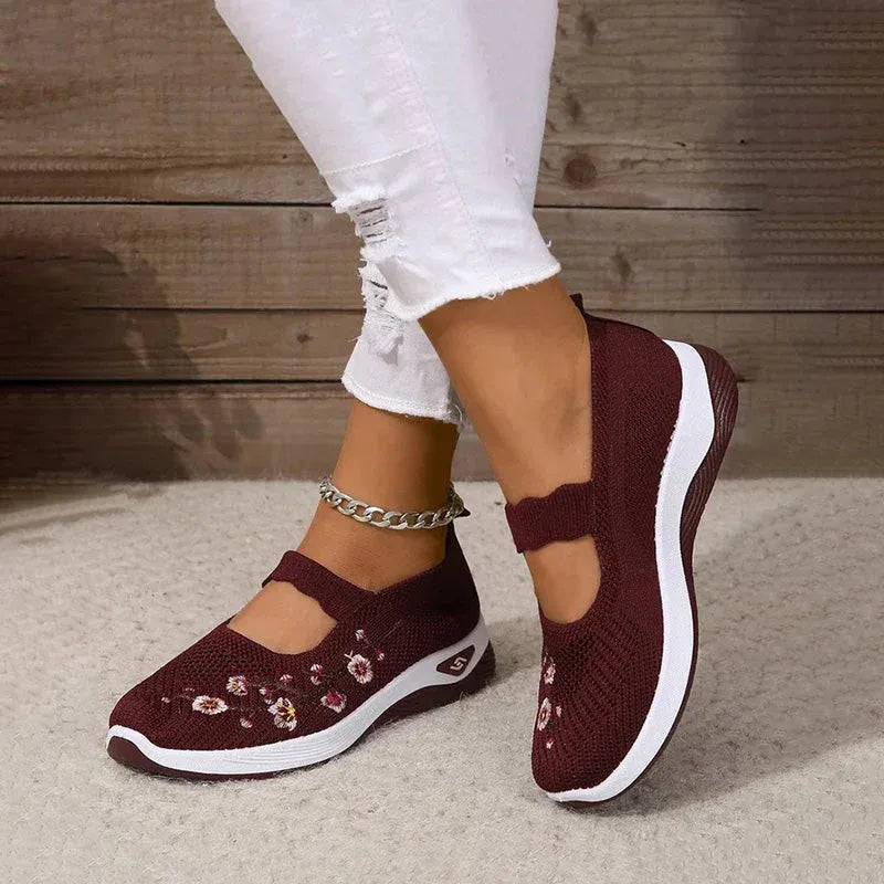 Women's Casual Breathable Slip On Orthopaedic Walking Sneakers
