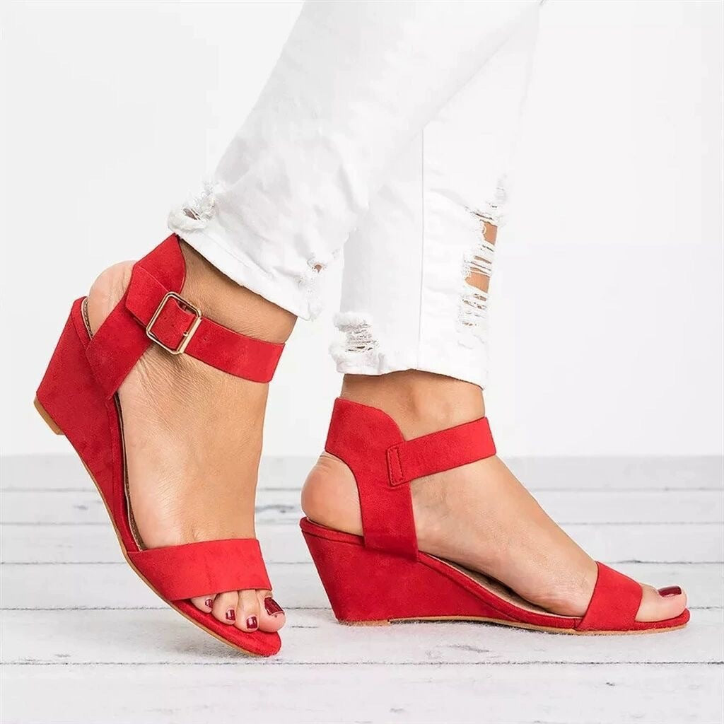 🔥Last Day 70% OFF -Women's Comfort Classic Wedge Bowtie Slide Sandals