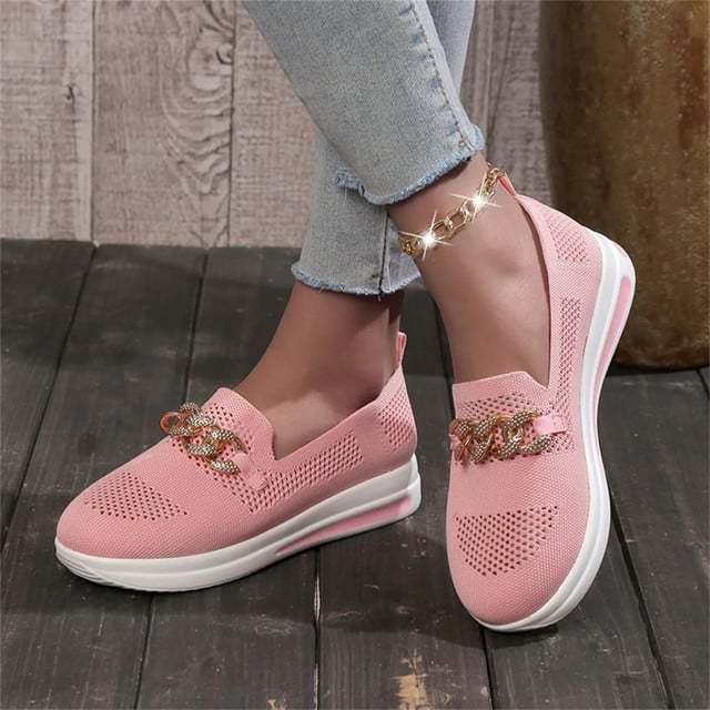 🔥Last Day 70% OFF -Women's Woven Breathable Casual Wedge Sneakers