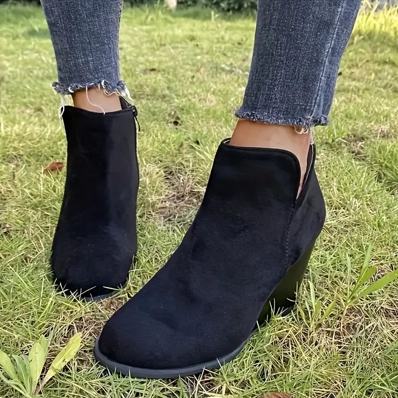 Ultrahigh Heel Womens Wedge Ankle Boots