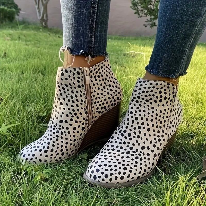 Ultrahigh Heel Womens Wedge Ankle Boots