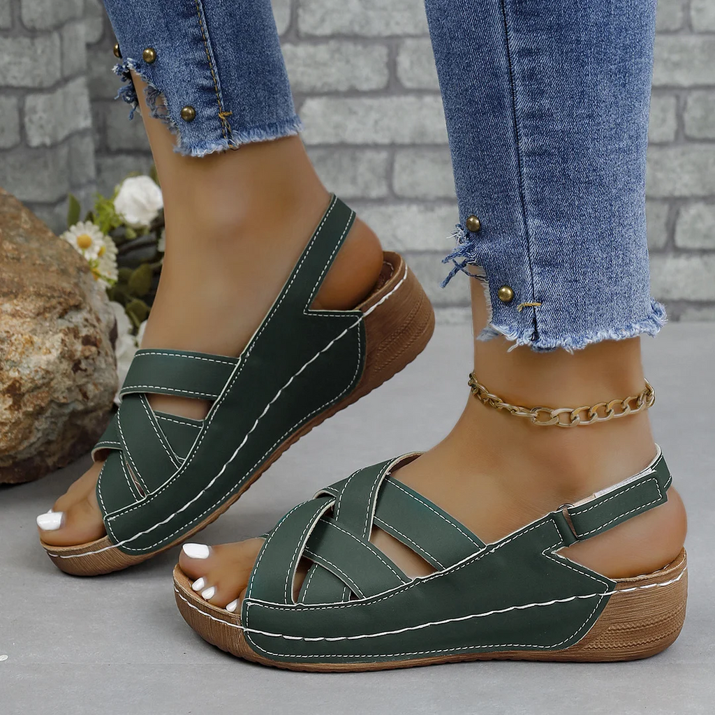 🔥Last Day 70% OFF -Women's Wedge Heeled Comfortable Casual Open Toe Sandals